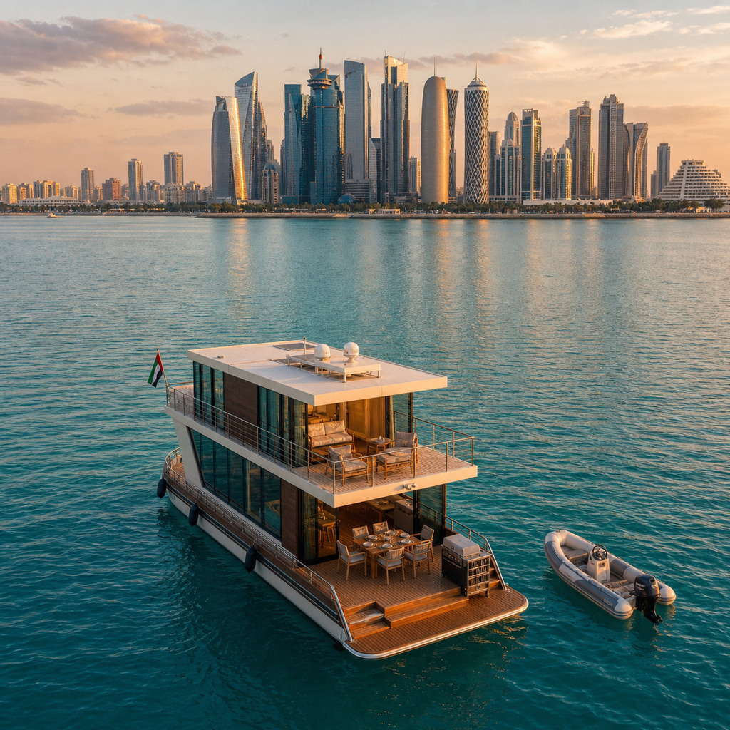Doha's West Bay anchorage — what UAE owners find when they get there