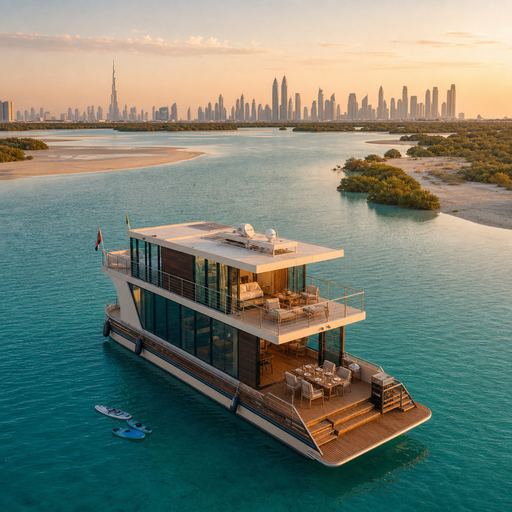 Dubai's hidden lagoons — quiet anchorages within sight of the skyline