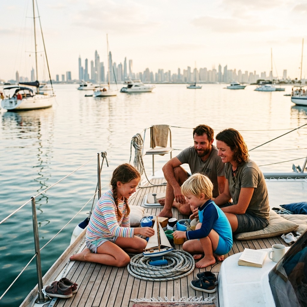 A three-generation family on a houseboat — the tradition that compounds